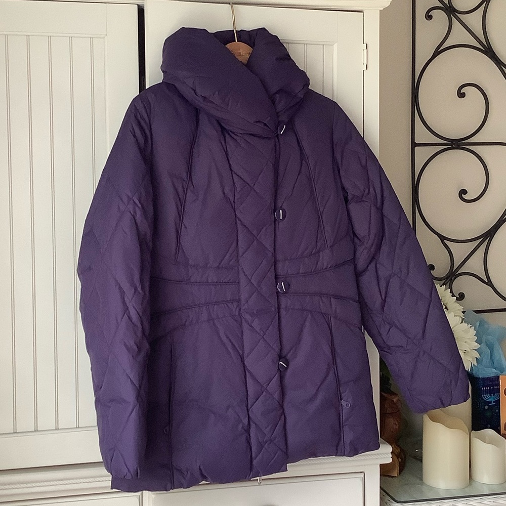 Awesome Purple Down Winter Jacket - image 3